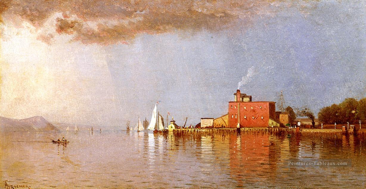 Le long de la Hudson Plage Alfred Thompson Bricher Peintures à l'huile